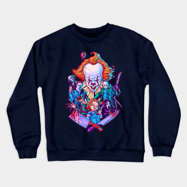 Slashers Squad Crewneck Sweatshirt by renatodsc